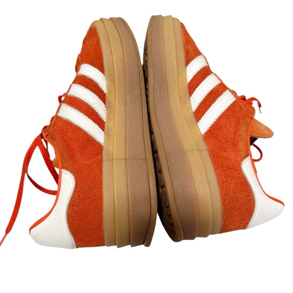 adidas Orange and White Women's Sneakers - Picture 9 of 12
